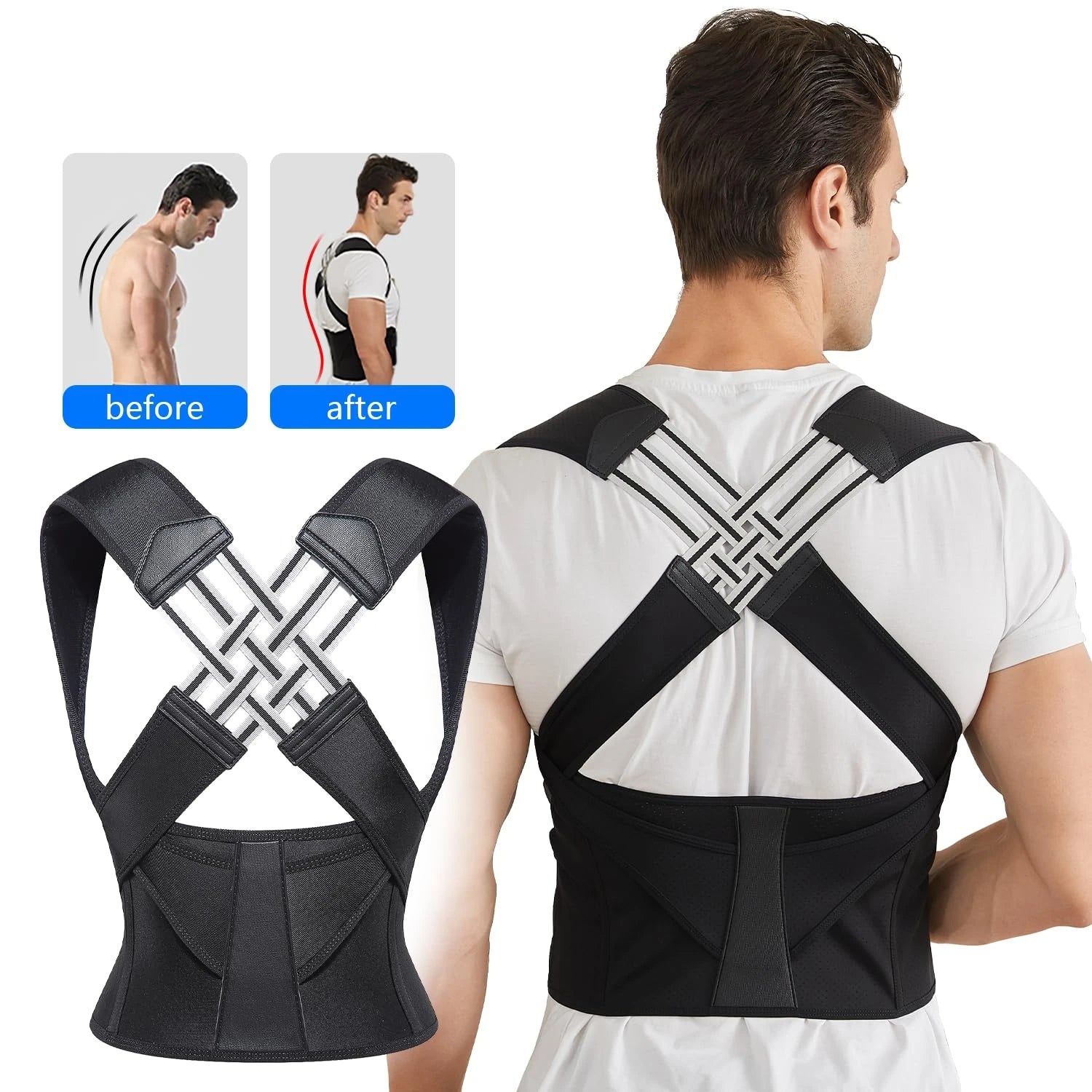 Adjustable Back Posture Belt|حزام دعم الظهر القابل للتعديل